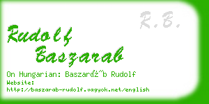 rudolf baszarab business card